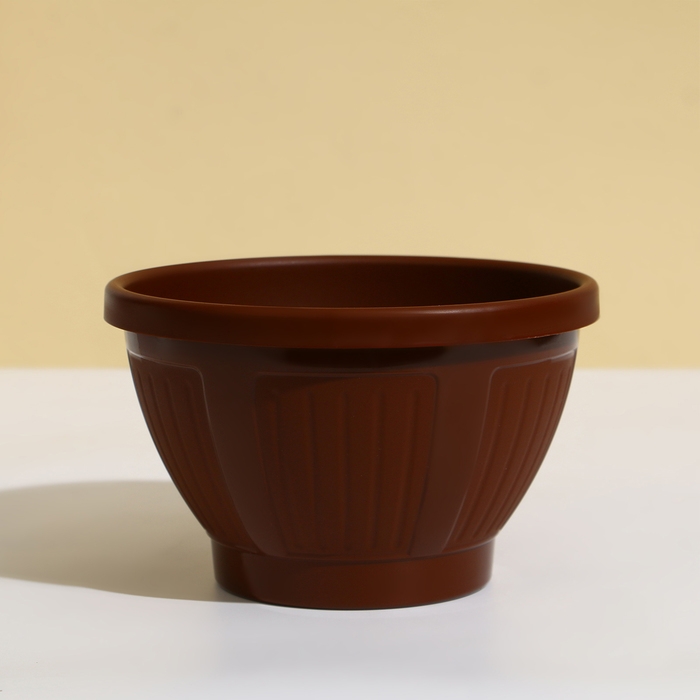 Кашпо подвесное, 2 л, пластик, шоколадное