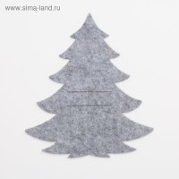 Новый год. Конверт для столовых приборов &laquo;Елка&raquo; 19х21 см, 100% п/э, фетр