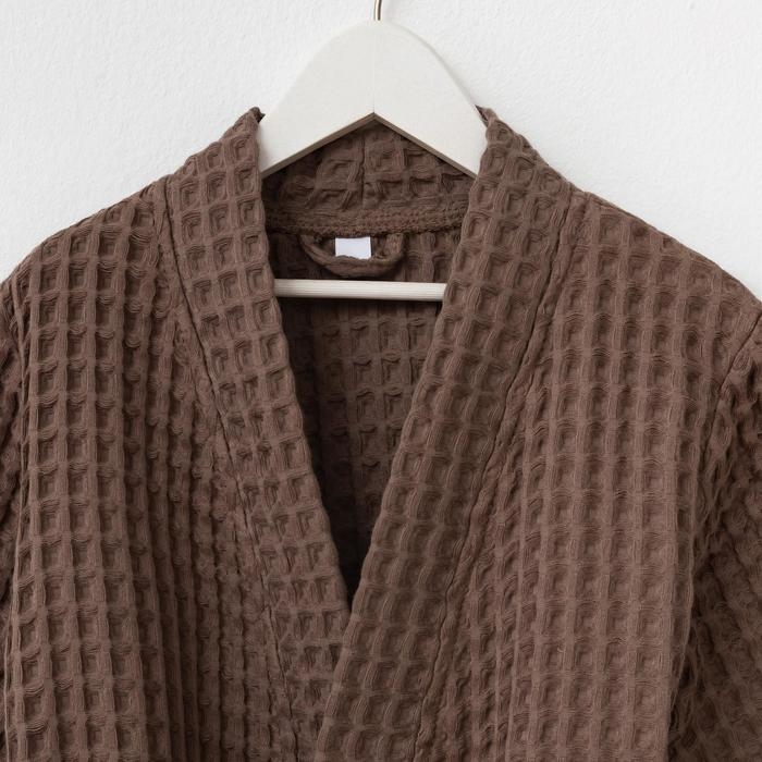 Халат вафельный детский Крошка Я Халат вафельный детский Крошка Я "Boho" размер 30 (98-104 см) цвет мокко, 100% хлопок 290 г/м2