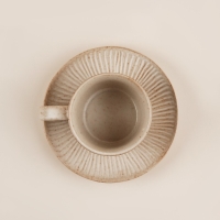 Чайная пара керамическая SL Home &laquo;Виенто&raquo;, 2 предмета: чашка 250 мл, блюдце d=15 см, цвет бежевый