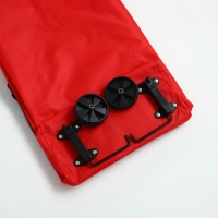 Сумка хозяйственная на колёсах, цвет красный