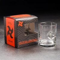 Стакан "Непробиваемый. Путь воина", с сюрикеном, для виски, 250 мл Стакан "Непробиваемый. Путь воина", с сюрикеном, для виски, 250 мл