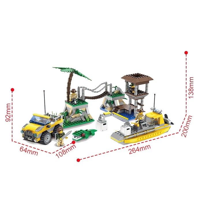 Конструктор Джунгли &laquo;База исследователей&raquo;, 536 деталей