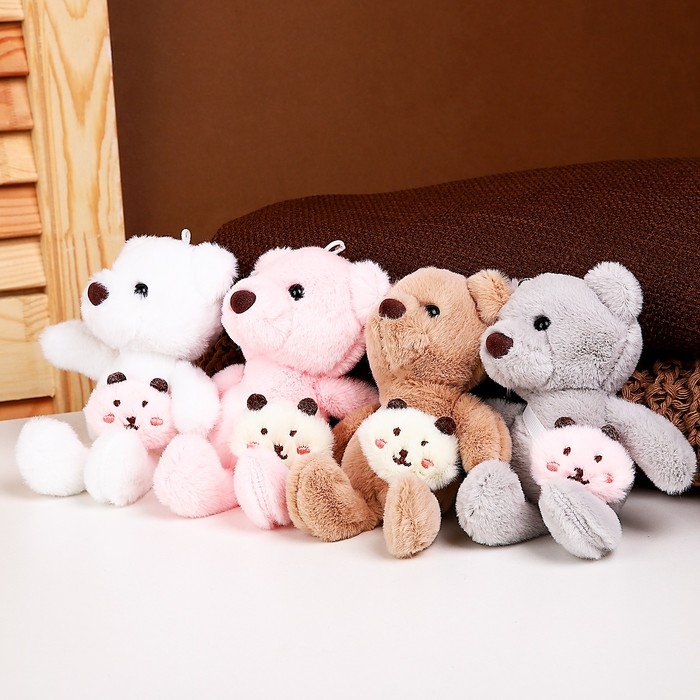 Мягкая игрушка &laquo;Медвежонок&raquo;, 11 см, цвета МИКС