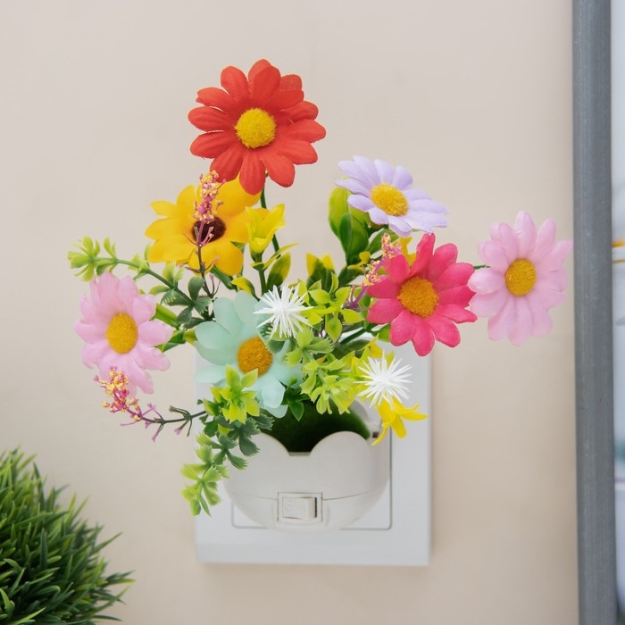 Ночник Ночник "Цветы" LED RGB 5х8х12 см RISALUX