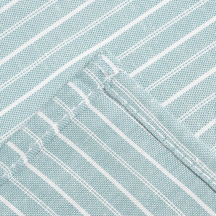 Набор кухонных полотенец Доляна &laquo;Полосы&raquo;, 40х70см- 2шт, зеленый, 50%п/э, 50%хл