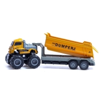 Грузовик металлический &laquo;Самосвал&raquo;, инерция, с элементами из пластика, цвет жёлтый