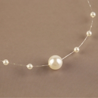 Жемчуг на леске, 3/8 мм, 9 &plusmn; 0,5 м, цвет молочный