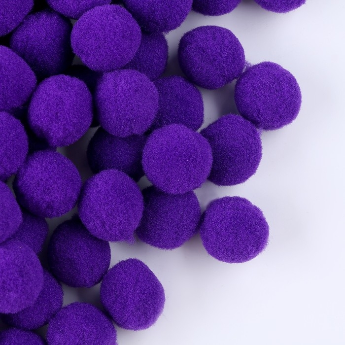 Набор деталей для декора &laquo;Бомбошки&raquo;, набор 1000 шт., размер 1 шт. &mdash; 2 см, цвет фиолетовый