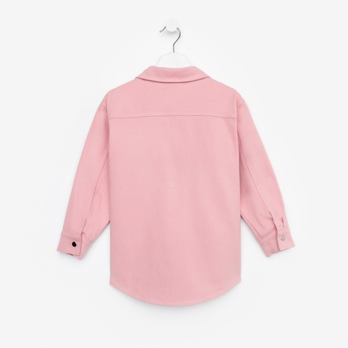 Рубашка для девочки джинсовая KAFTAN, размер 34 (122-128 см), цвет розовый