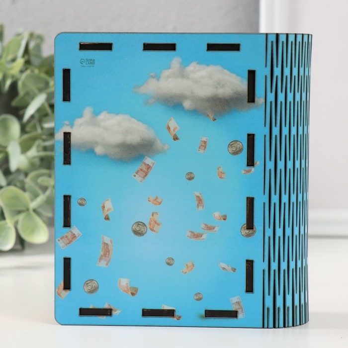 Копилка-шкатулка "Миллиард денег" 14х12х5 см