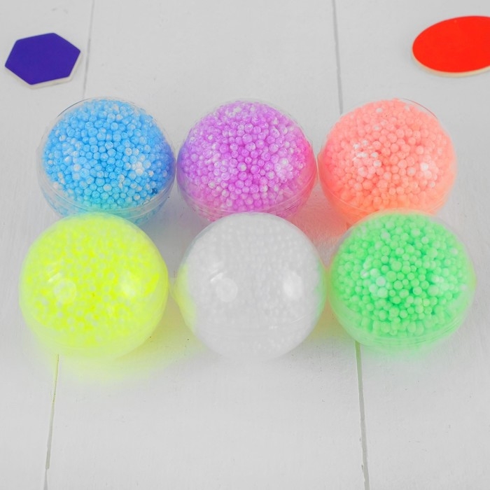 Шариковый пластилин крупнозернистый 2,4 гр, цвета МИКС Шариковый пластилин крупнозернистый 2,4 гр, цвета МИКС