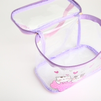 Косметичка на молнии, цвет сиреневый Косметичка на молнии, цвет сиреневый