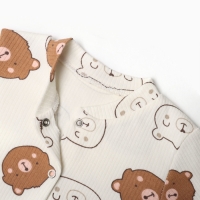 Комбинезон детский, цвет молочный, рост 68 см