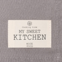 Полотенце Этель ECO, цв. серый, 40х68/+-2 см, 70% хл, 30% лён, 190 г/м2