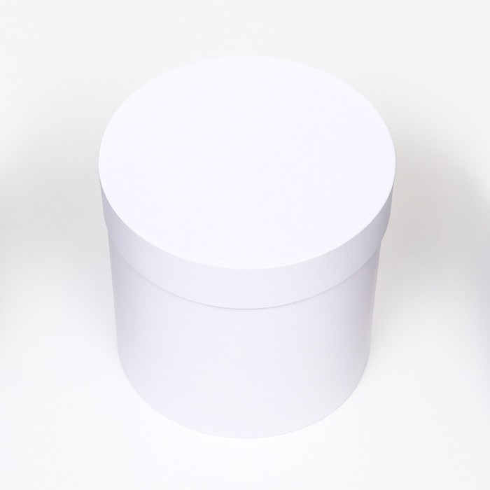 Шляпная коробка белая, 18 х 18 см Шляпная коробка белая, 18 х 18 см