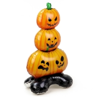 Шар фольгированный 43" «Пирамидка из тыквы», на подставке, под воздух Шар фольгированный 43" «Пирамидка из тыквы», на подставке, под воздух