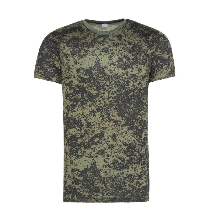 Футболка мужская, цвет зелёный/пиксель, размер 48 Футболка мужская, цвет зелёный/пиксель, размер 48