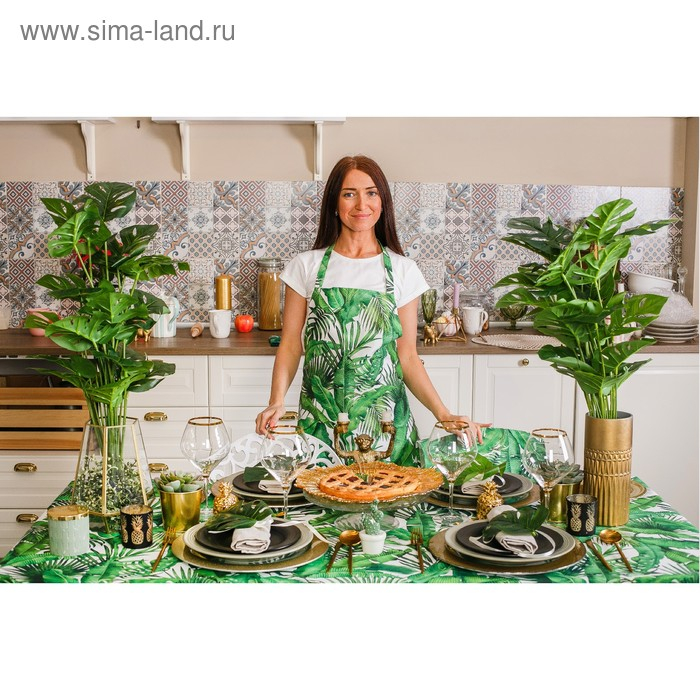 Скатерть Этель &laquo;Тропики&raquo; 180х147 см, 100% хлопок, саржа 190 гр/м2
