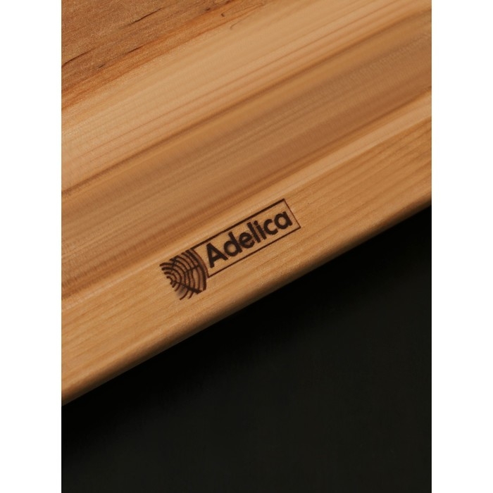 Подарочный набор для подачи шашлыка: доска - тарелка 40&times;18&times;5,5 см, шампур 1 шт, опахало, соусник, берёза