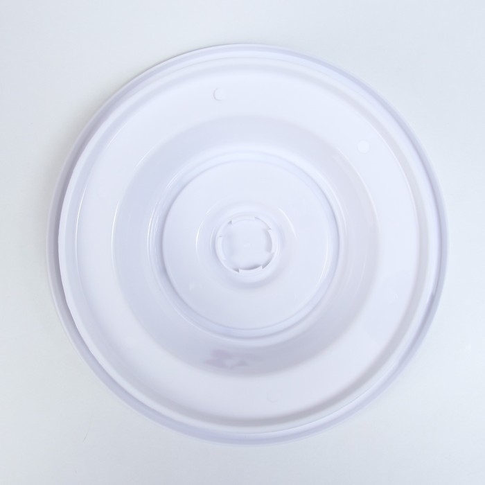 Подставка для торта вращающаяся &laquo;Готовлю с любовью&raquo;, d=27,5, цвет белый