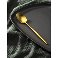 Ложка столовая из нержавеющей стали Magistro «Оску базис», длина 19,5 см, цвет золотой Ложка столовая из нержавеющей стали Magistro «Оску базис», длина 19,5 см, цвет золотой