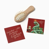 Набор подарочный Этель "Змея на ёлке" полотенце 30х60см и аксс (4 предм)