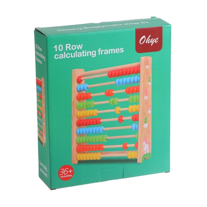 Детские обучающие счёты, 24,3 &times; 20,5 &times; 5,4 см