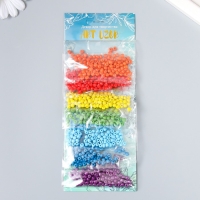 Бисер круглый размер 6/0 "Яркие цвета" 7 цветов х 10 грамм Бисер круглый размер 6/0 "Яркие цвета" 7 цветов х 10 грамм