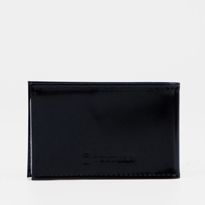 Визитница TEXTURA, 18 карт, цвет чёрный