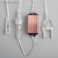 Гирлянда &laquo;Сосульки&raquo; 2.5 &times; 0.3 м, IP65, прозрачная нить, 192 LED, свечение мульти с эффектом стекания, 12 В