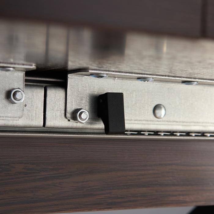 Стол обеденный на одной ножке раздвижной Норд, 90(122)х90х79, ЛДСП 22мм/Пластик, Бетон