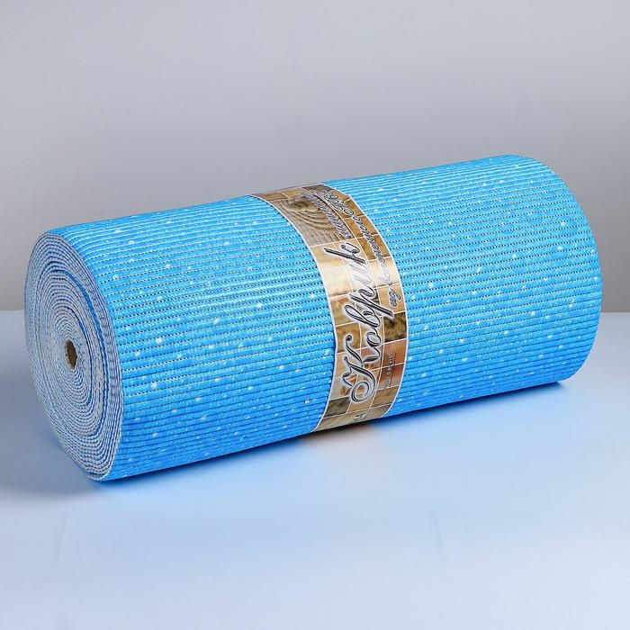 Коврик для ванной комнаты «Пузырьки», ширина 80 см, рулон 15 м, цвет голубой Коврик для ванной комнаты «Пузырьки», ширина 80 см, рулон 15 м, цвет голубой