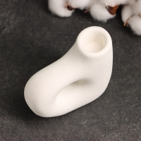 Подсвечник "Брэй" белый песок, 10х4х10см