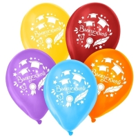 Воздушный шар латексный 12", &laquo;Выпускной&raquo;, 50 шт.