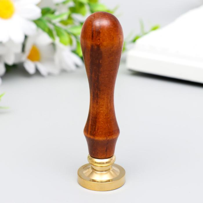 Печать для сургуча с деревянной ручкой Печать для сургуча с деревянной ручкой "Корона с буквой C" 9х2,5х2,5 см