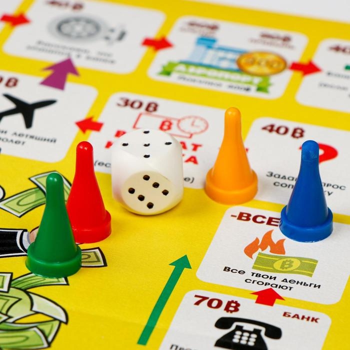 Настольная игра-ходилка Настольная игра-ходилка "Я банкир" 3 в 1: игра+викторина+фанты, поле 27 х 41 см
