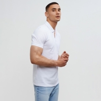 Футболка (поло) мужская MINAKU REGULAR FIT: цвет белый, р-р 48