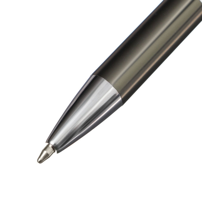 Ручка подарочная, шариковая, автоматическая Ручка подарочная, шариковая, автоматическая "Стиль" в пластиковом футляре, NEW, серая