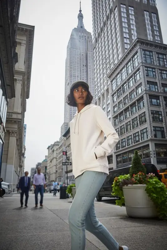 Толстовка с капюшоном женская BNC Inspire (Organic), коричневая (мокко), размер XL