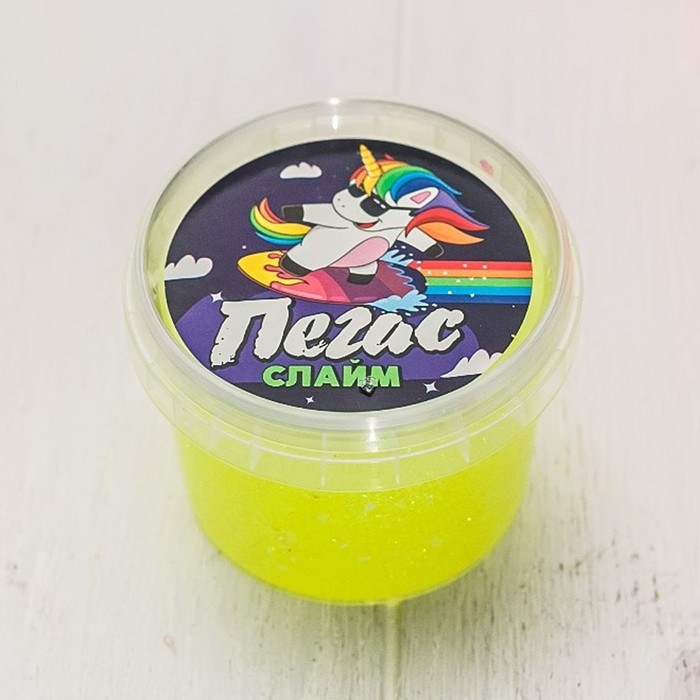 Слайм «Пегас» Битое стекло, Жёлтый, 90 г Слайм «Пегас» Битое стекло, Жёлтый, 90 г