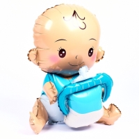 Шар фольгированный 36" &laquo;Улыбающаяся малыш с соской. Мальчик&raquo;, под воздух