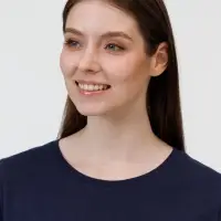 Футболка женская E150 темно-синяя, размер XS