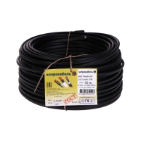 Кабель твердый плоский негорючий малодымный ПромЭл ВВГп-нг(А) LS, 2х2.5, 50 м, ГОСТ Кабель твердый плоский негорючий малодымный ПромЭл ВВГп-нг(А) LS, 2х2.5, 50 м, ГОСТ