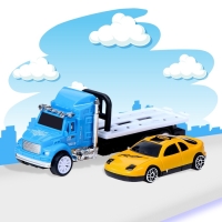 Грузовик инерционный «Эвакуатор» с машинкой, МИКС Грузовик инерционный «Эвакуатор» с машинкой, МИКС