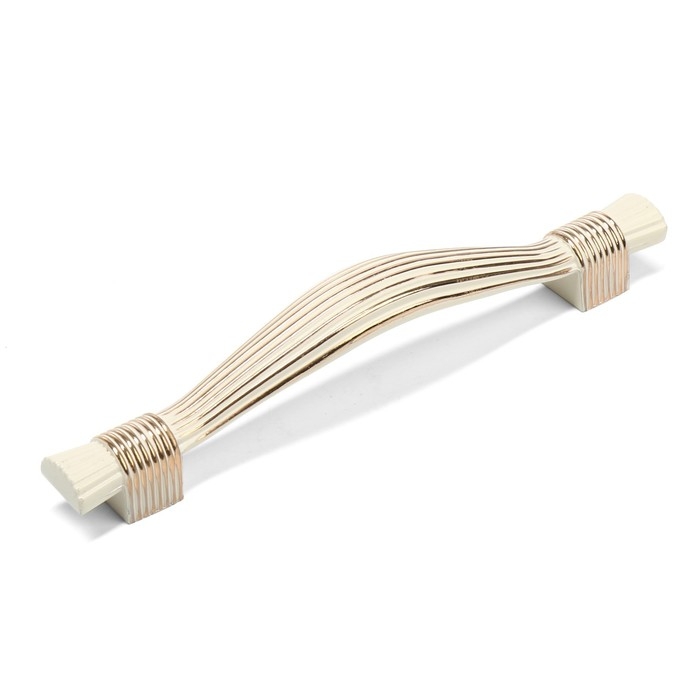 Ручка-скоба CAPPIO RSC018, м/о 128 мм, цвет белый/золото Ручка-скоба CAPPIO RSC018, м/о 128 мм, цвет белый/золото