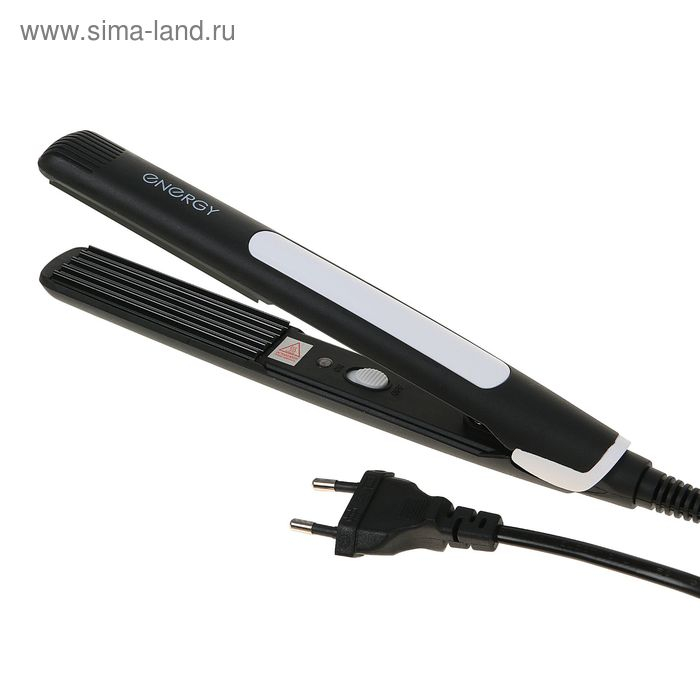 Щипцы-гофре ENERGY EN-851, 20 Вт, алюминиевое покрытие, 85х20 мм, 220&deg;C, черные
