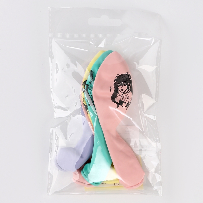 Шар латексный 14 Шар латексный 14" «Аниме», набор 5 шт.