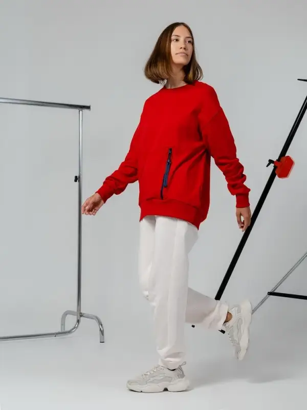 Свитшот унисекс Kosmos 2.0, кремовый, размер XS/S