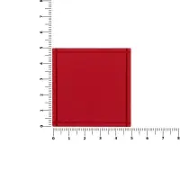 Лейбл из ПВХ Dzeta, L, красный Лейбл из ПВХ Dzeta, L, красный